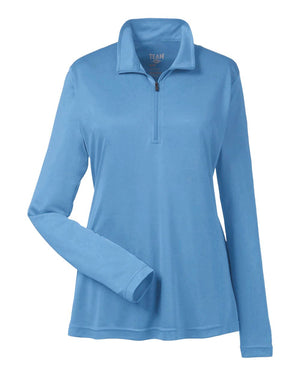 Team 365 Ladies Zone Performance Quarter-Zip - Sport Light Blue