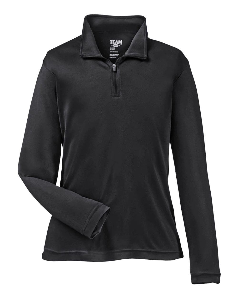Team 365 Youth Zone Performance Quarter-Zip - Black