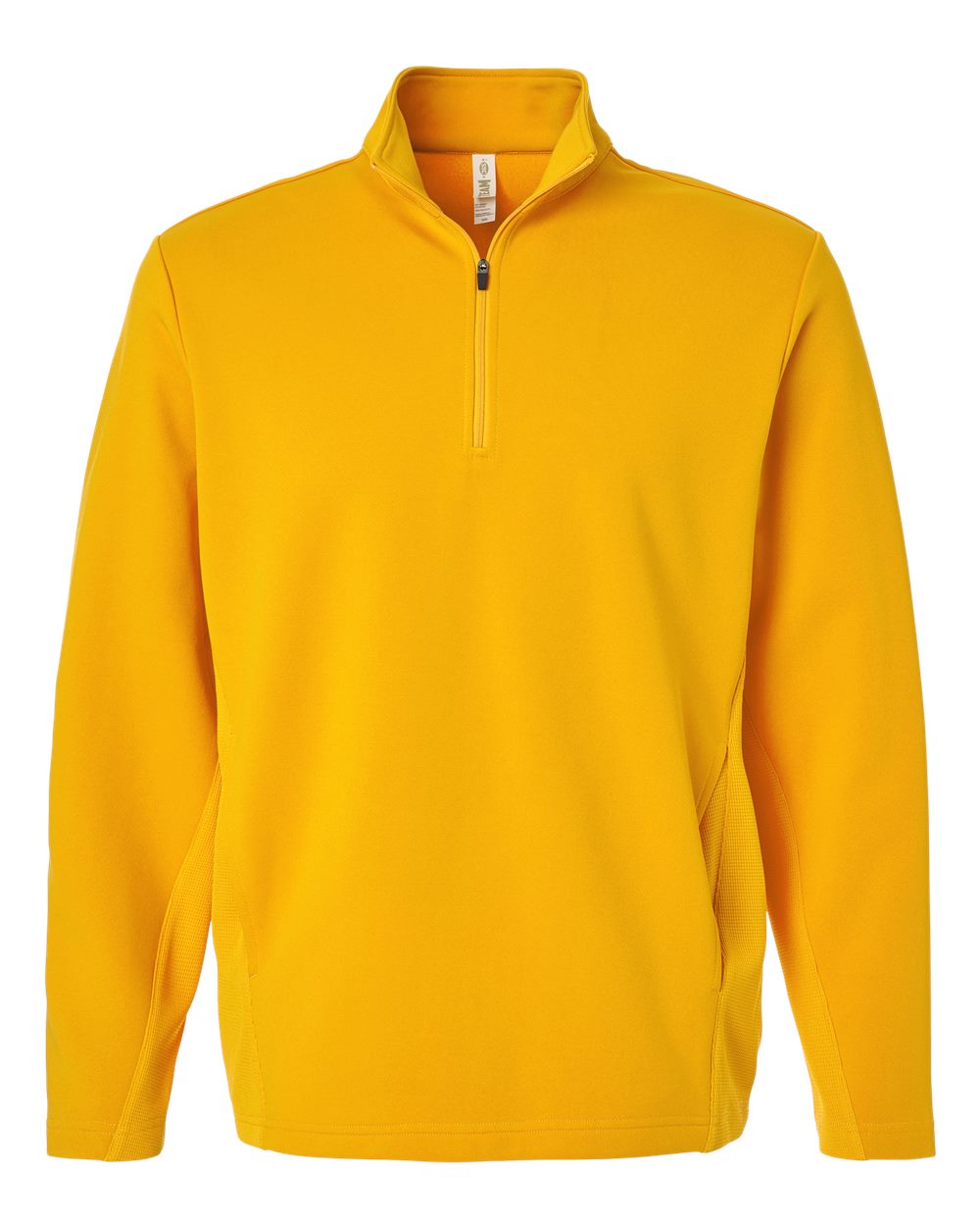 Team 365 Unisex Squad Cadet Quarter-Zip Tech Fleece Pullover - Sport Athletic Gold
