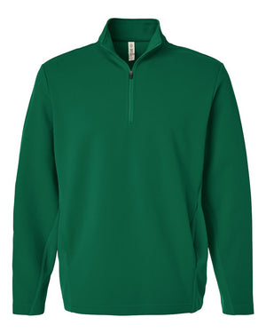 Team 365 Unisex Squad Cadet Quarter-Zip Tech Fleece Pullover - Sport Forest