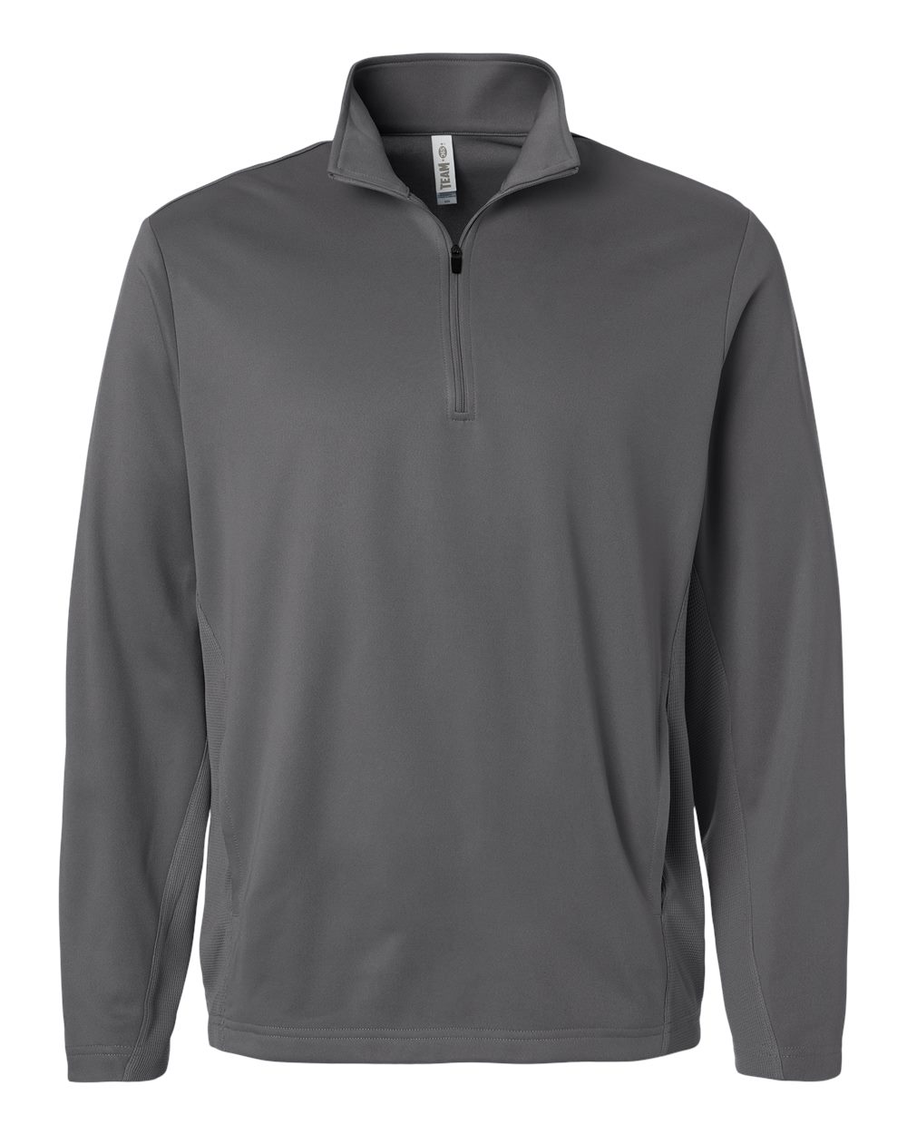 Team 365 Unisex Squad Cadet Quarter-Zip Tech Fleece Pullover - Sport Graphite