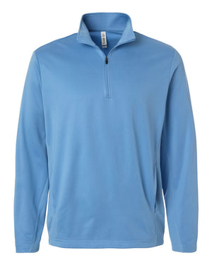 Team 365 Unisex Squad Cadet Quarter-Zip Tech Fleece Pullover - Sport Light Blue