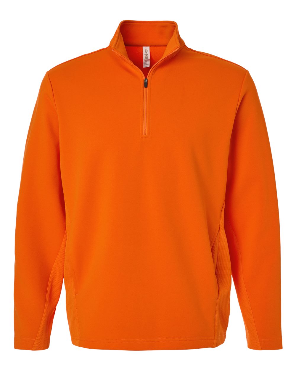 Team 365 Unisex Squad Cadet Quarter-Zip Tech Fleece Pullover - Sport Orange