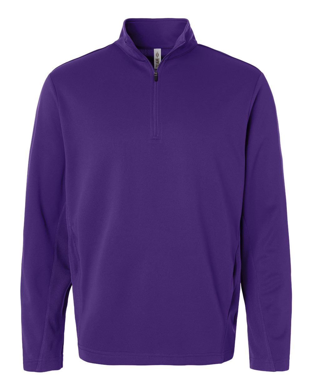 Team 365 Unisex Squad Cadet Quarter-Zip Tech Fleece Pullover - Sport Purple