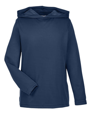 Team 365 Youth Zone Performance Hooded T-Shirt - Sport Dark Navy