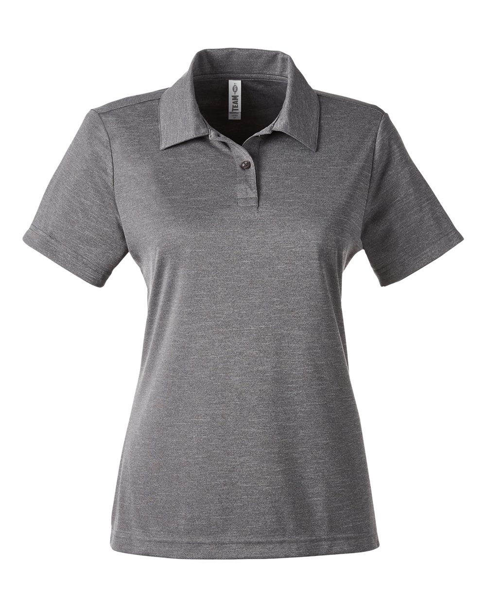 Team 365 Ladies' Zone Sonic Heather Performance Polo - Dark Grey Heather