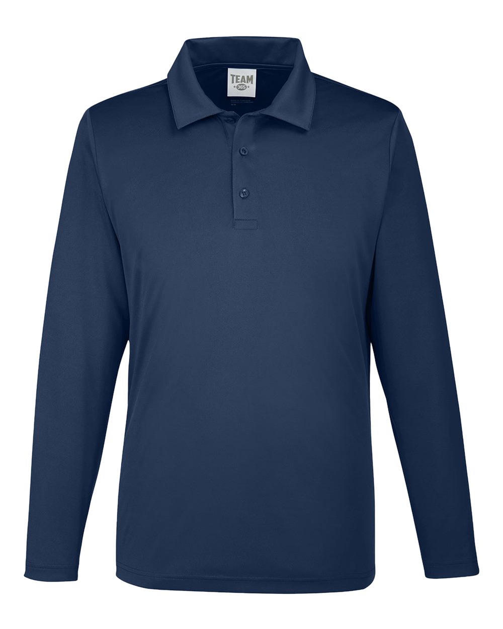 Team 365 Men's Zone Performance Long Sleeve Polo - Sport Dark Navy
