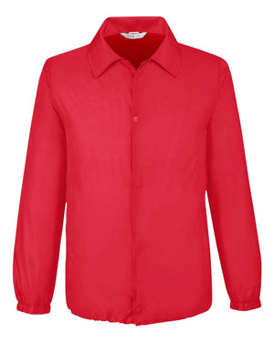 Team 365 Adult Zone Protect Coaches Jacket - Sport Red