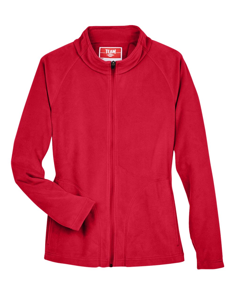 Team 365 Ladies' Campus Microfleece Jacket - Sport Red