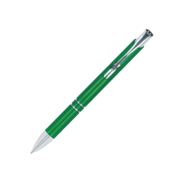 Vibe Plastic Click-Action Promotional Pen - Green