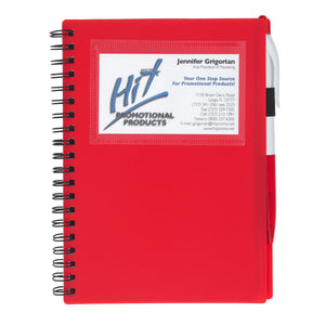 Spiral Notebook With ID Window
