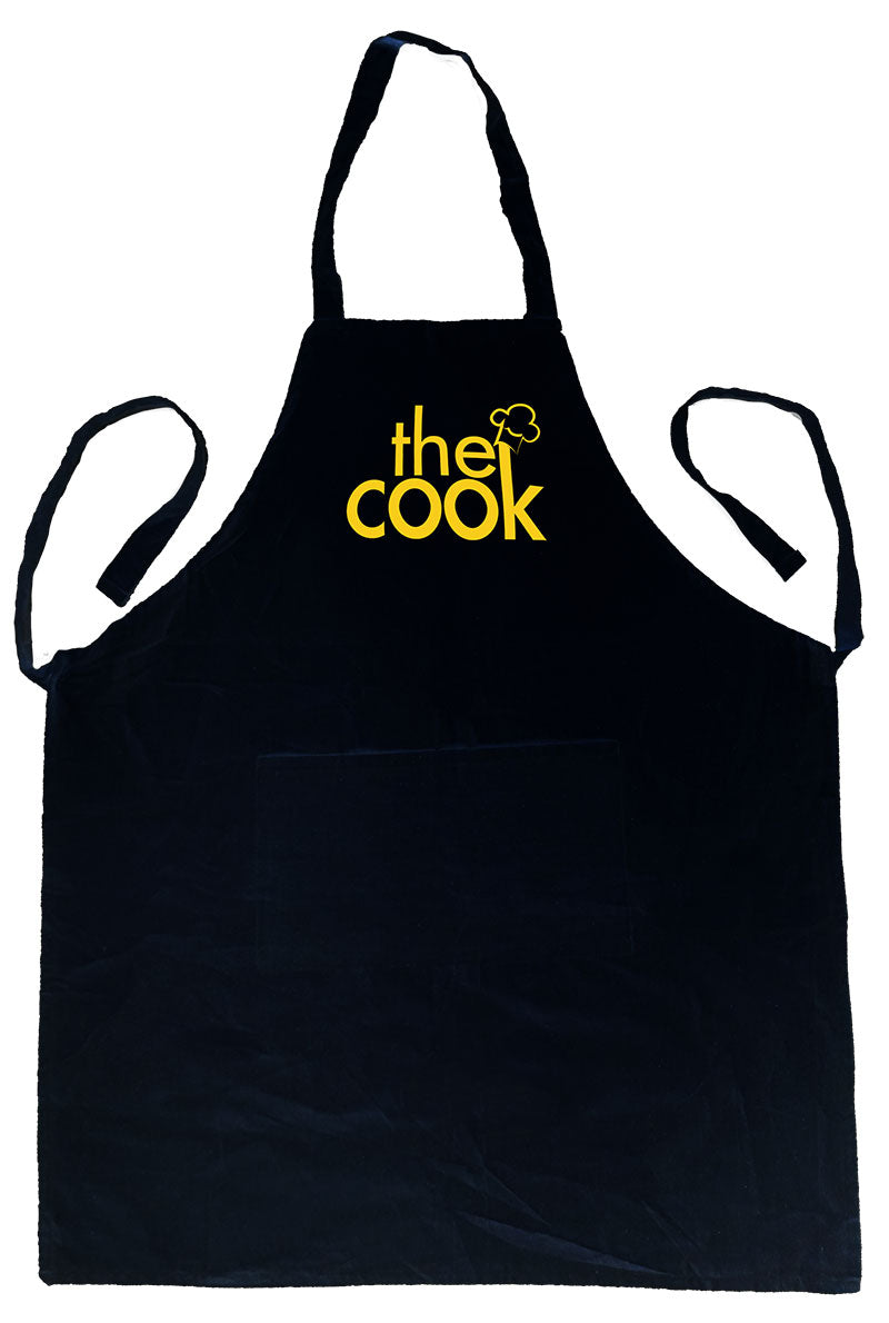 Large Cotton Apron - Black