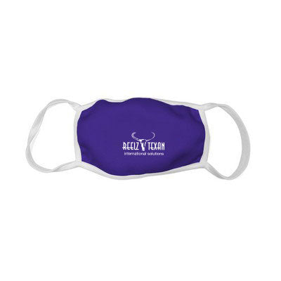 2 Ply Sublimated Polyester Face Mask