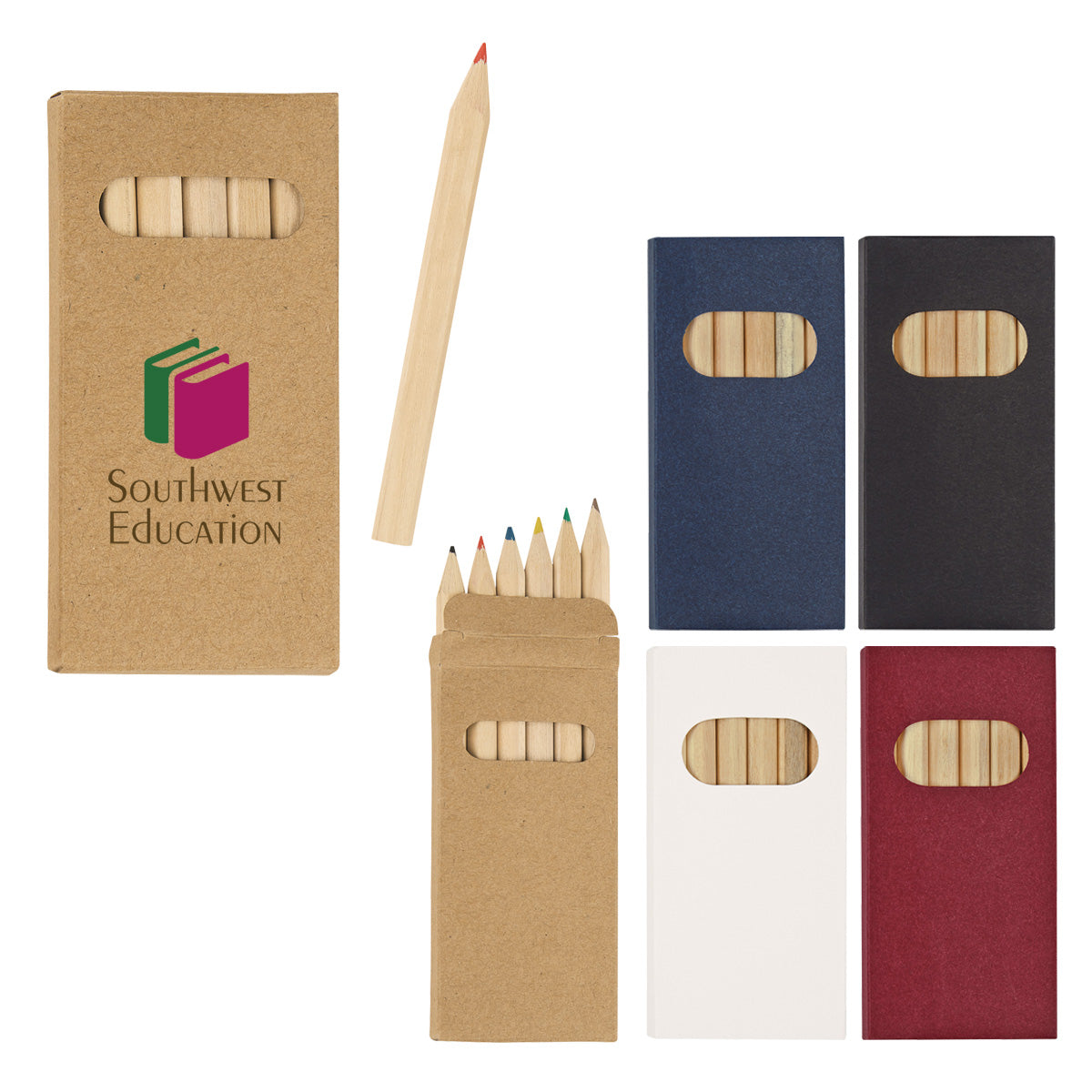 6-Piece Coloured Pencil Set