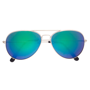 Colour Mirrored Aviator Sunglasses