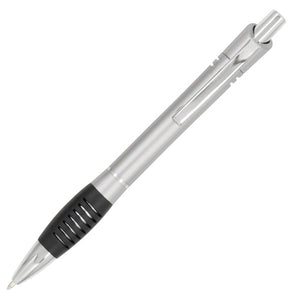 Breeze Plastic Plunger Action Pen with Metal Clip