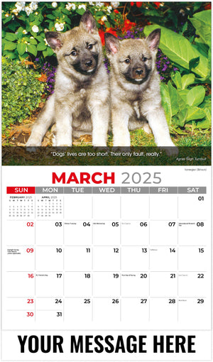 Galleria Dogs - 2025 Promotional Calendar