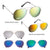 Colour Mirrored Aviator Sunglasses