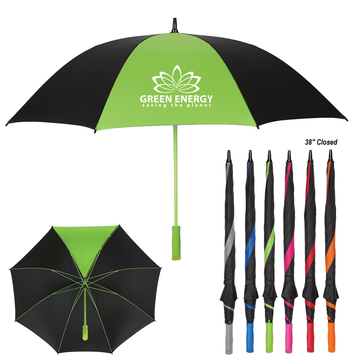 60" Arc Splash of Colour Golf Umbrella