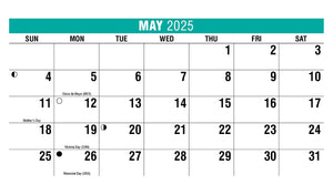 Sun, Sand & Surf 2025 Promotional Desk Calendar