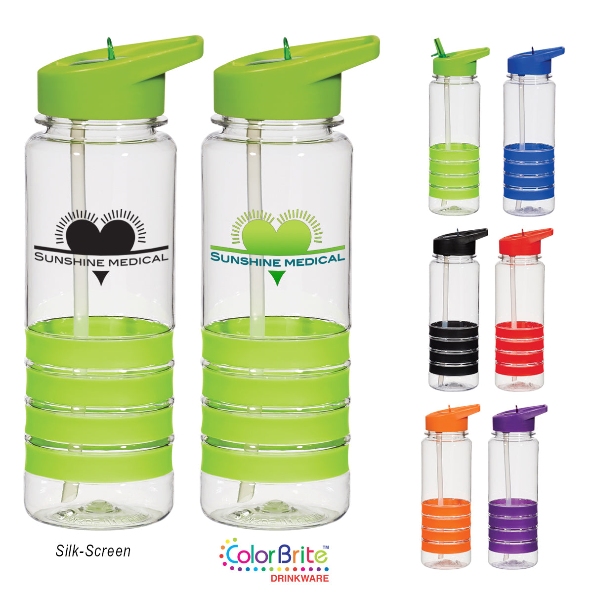 24 Oz. Tritan™ Banded Gripper Bottle
