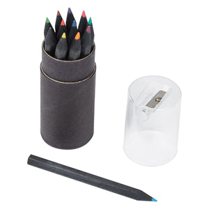 Blackwood 12-Piece Coloured Pencil Set In Tube With Sharpener